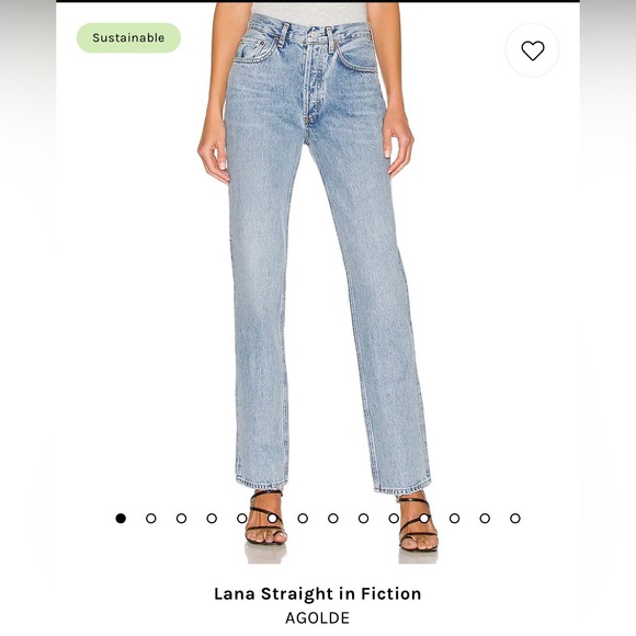 NWT Agolde straight jeans size 24 - Picture 1 of 5